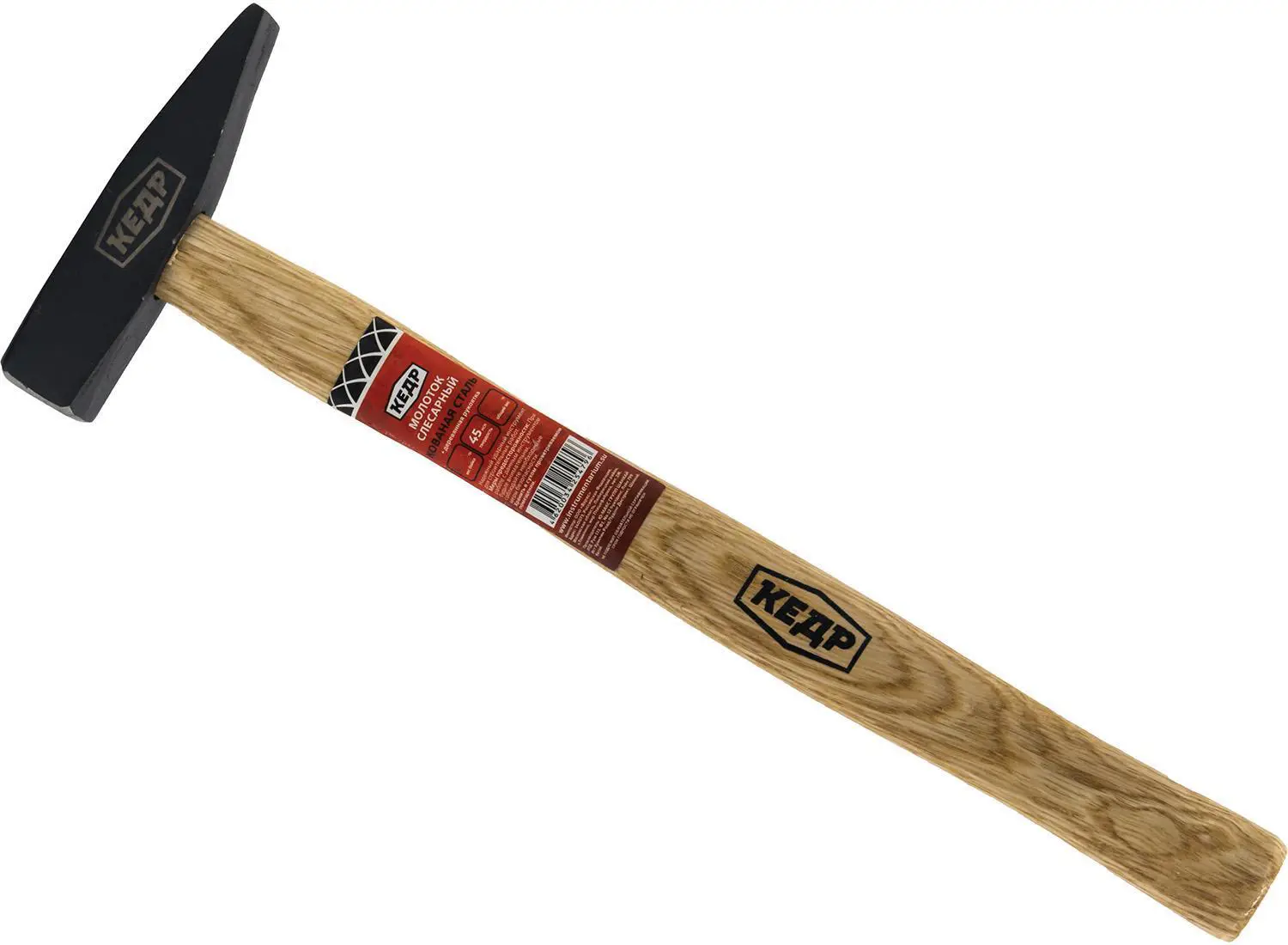 Изображение товара Молоток слесарный Кедр 024-0500 деревянная рукоятка 500 г