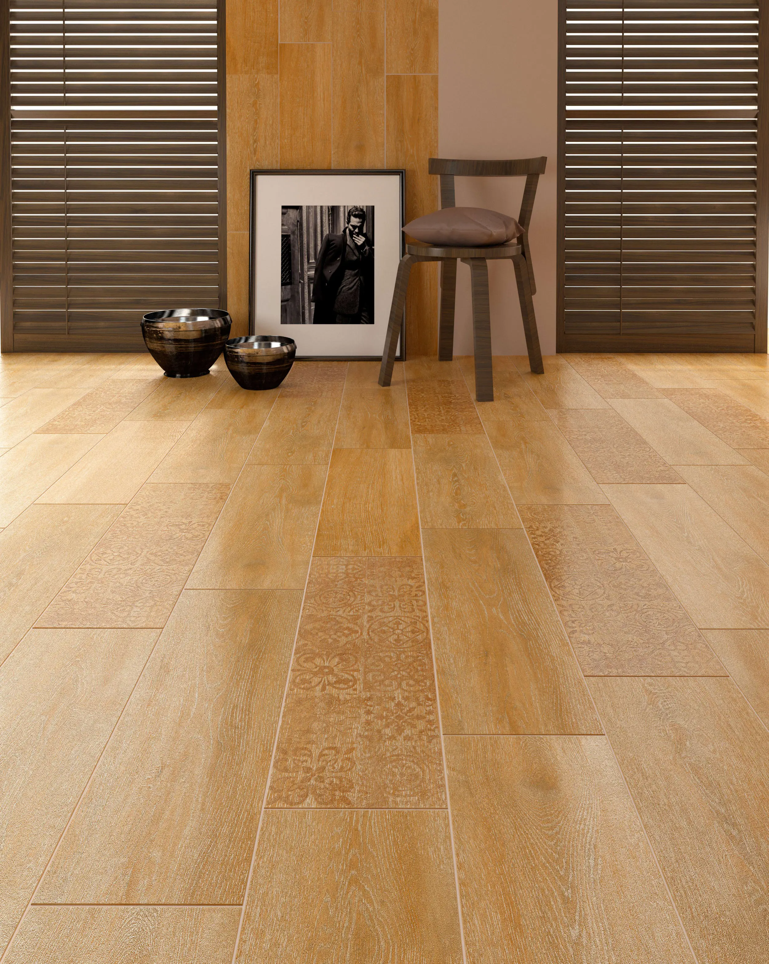 Изображение товара Керамогранит LB Ceramics Венский лес 22691 20x60 см светло-коричневый