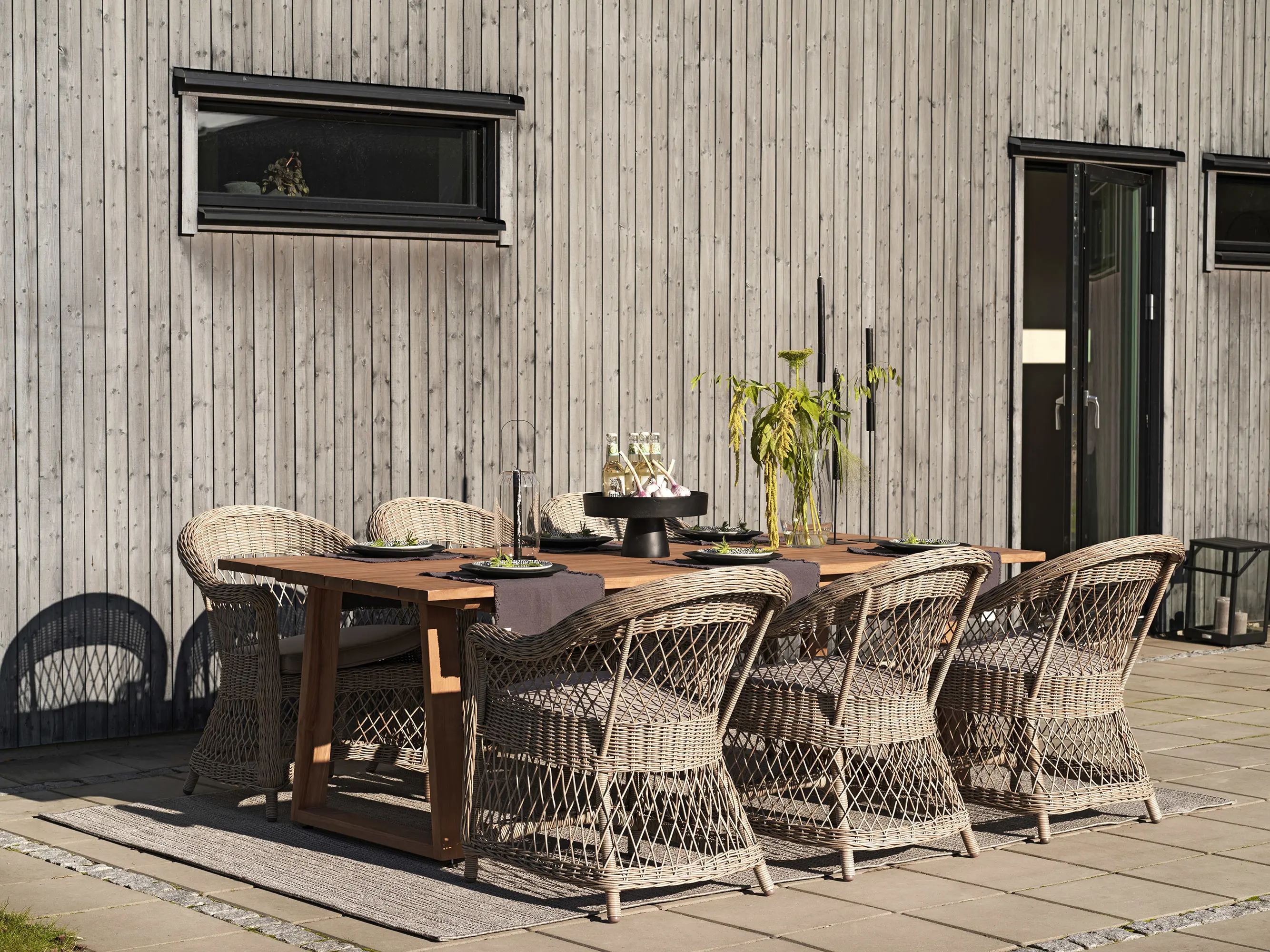 Изображение товара Кресло садовое Brafab 3971-22-20 Kamomill 64 см x 68 см x 84 см искусственный ротанг бежевый