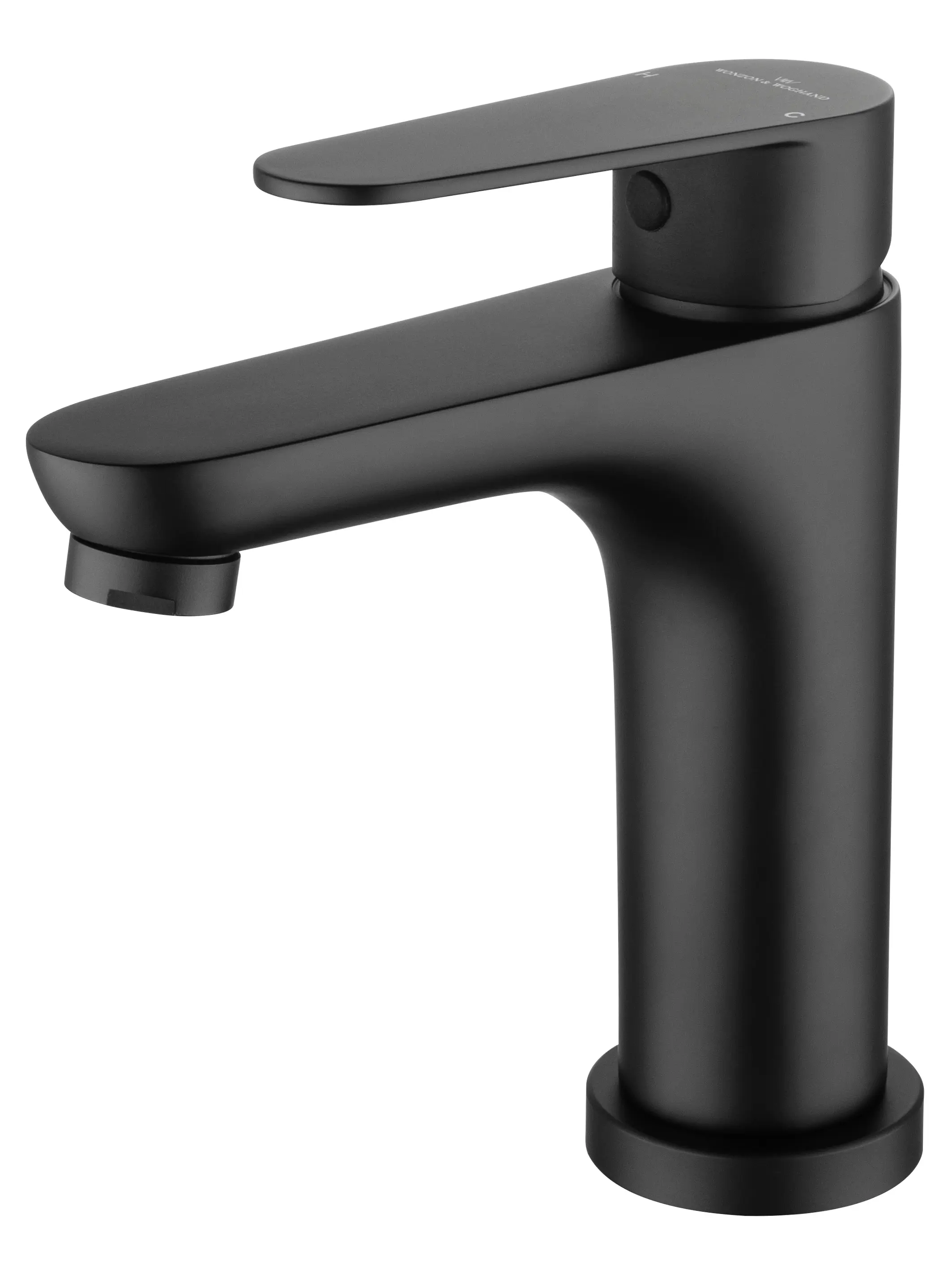 Изображение товара Смеситель для раковины Wonzon & Woghand Alfa однорычажный цвет черный матовый WW-A40202-MB