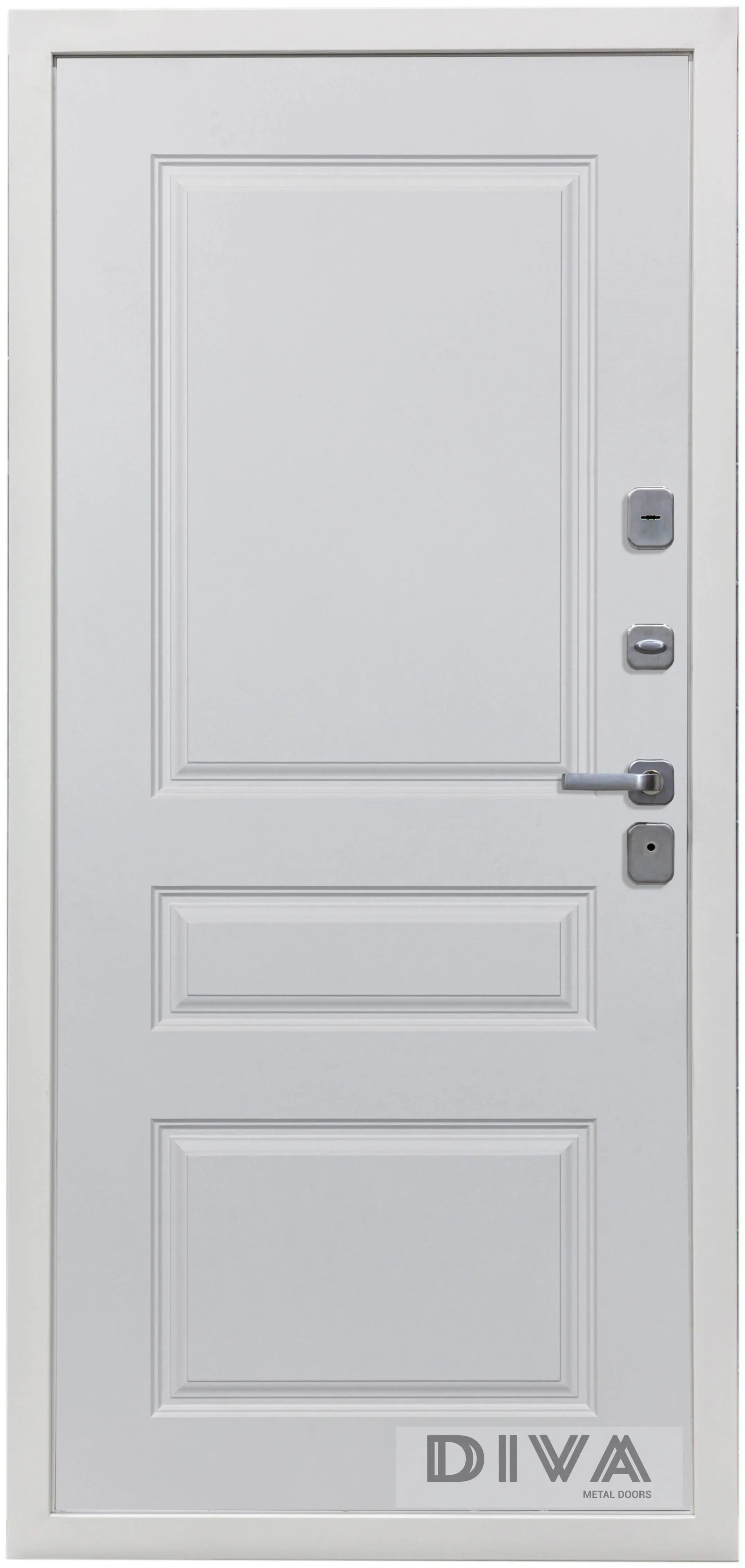 Изображение товара Входная металлическая дверь Diva Line 40 2050x960 мм правая, графитовый серый