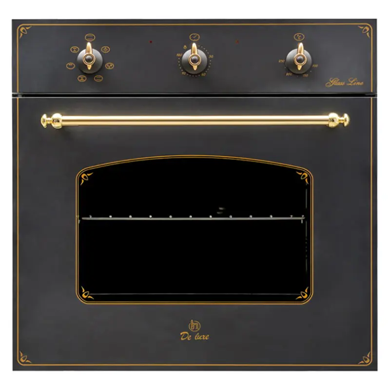 Изображение товара Встраиваемый духовой шкаф De Luxe 6006.03 Эшв - 061 59.50x59.50x60 см цвет черный матовый