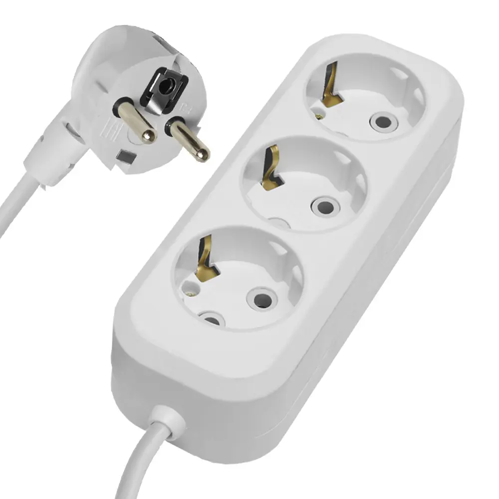 Изображение товара Удлинитель бытовой Stekker 3 розетки 5 м IP20 белый