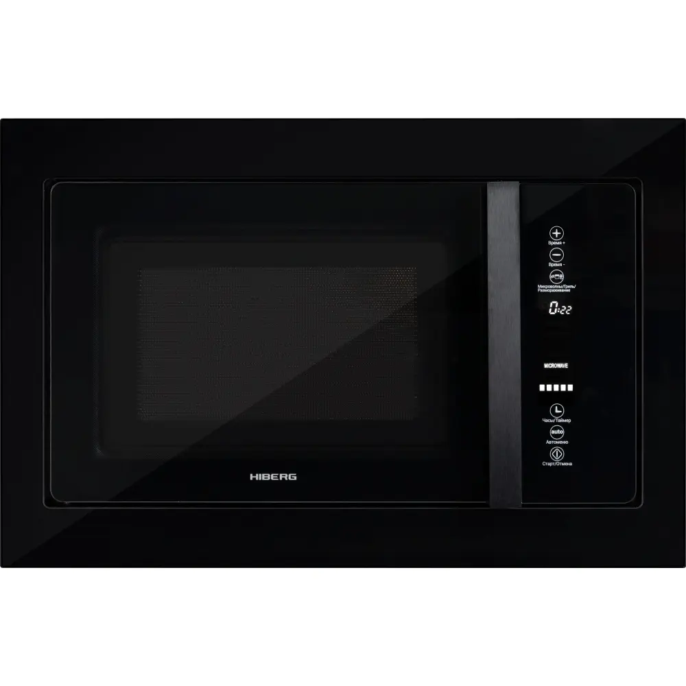 Изображение товара Встраиваемая микроволновая печь Hiberg i-VM 8505 B 25 л инверторный гриль стеклокерамика