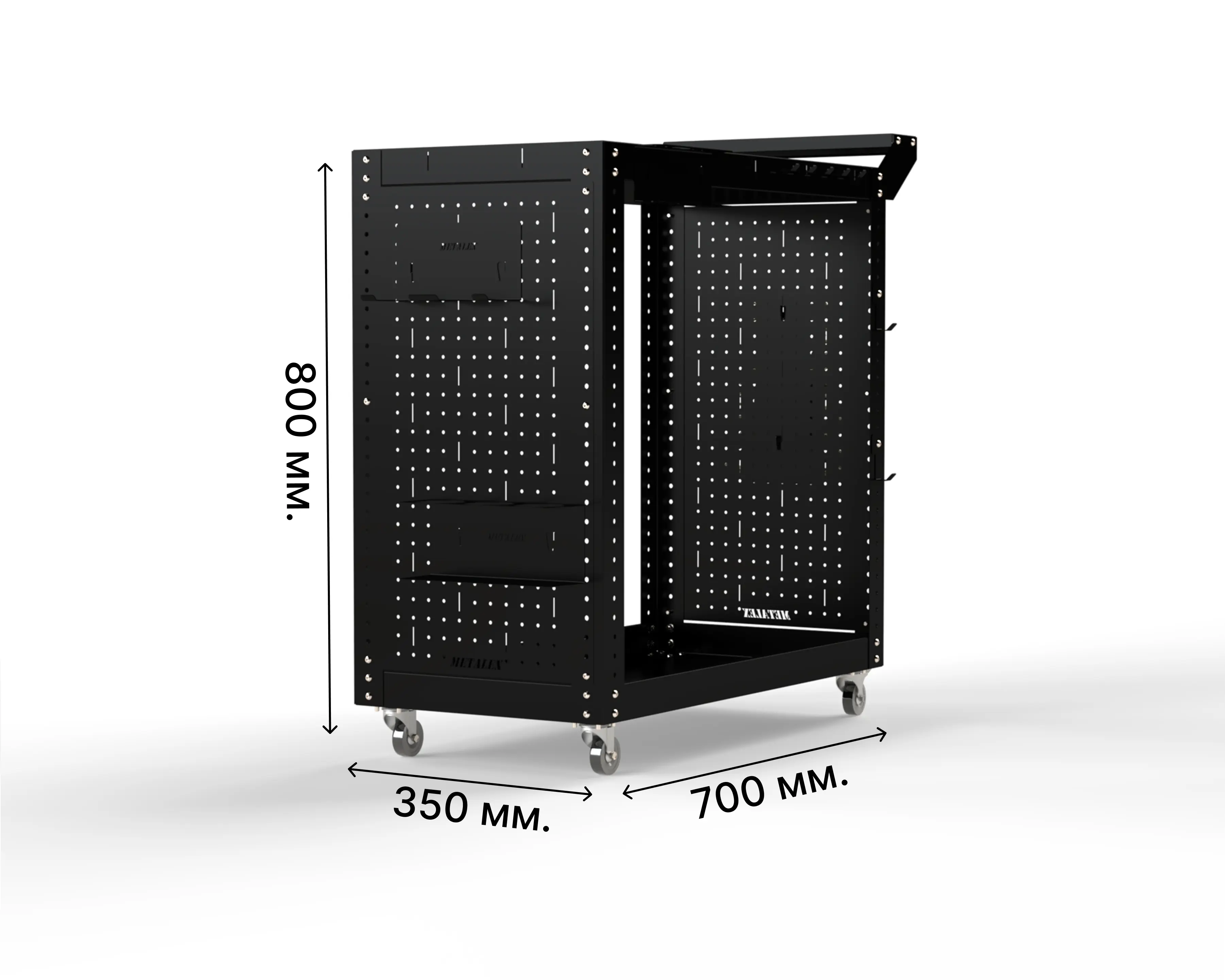 Изображение товара Тележка инструментальная METALEX Тип2 80x40x80 см с аксессуарами Россия