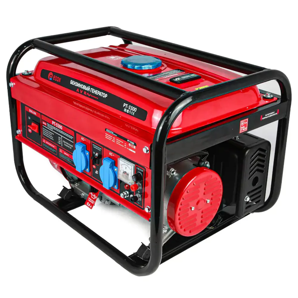 Изображение товара Генератор бензиновый Edon PT-3000 3 кВт с AVR и ручным запуском
