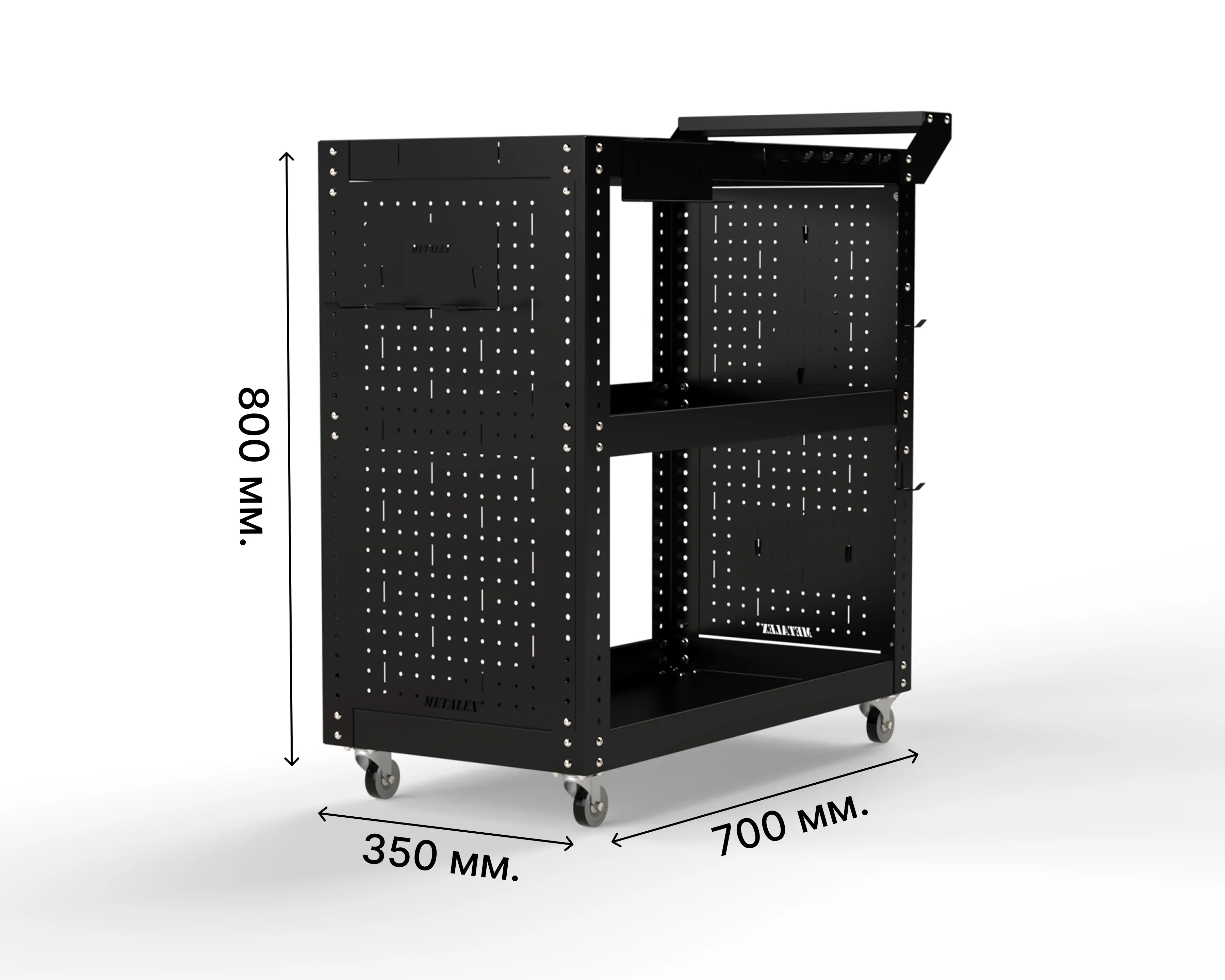 Изображение товара Тележка инструментальная METALEX Тип2 950x400x800 мм с аксессуарами