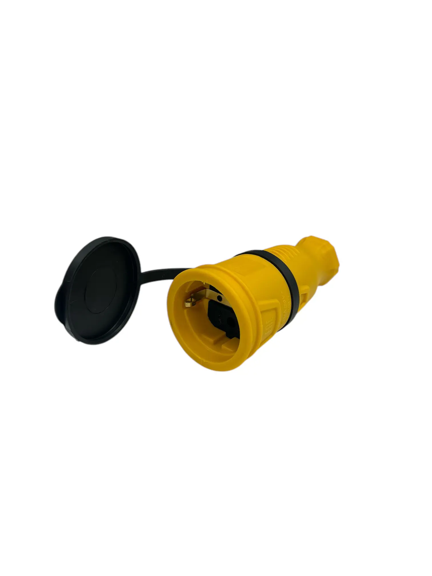 Изображение товара Розетка ITOK i-KI-KR-ICONNECT-1PEN-IP44-YELLOW с заземлением 16 А влагозащита IP44