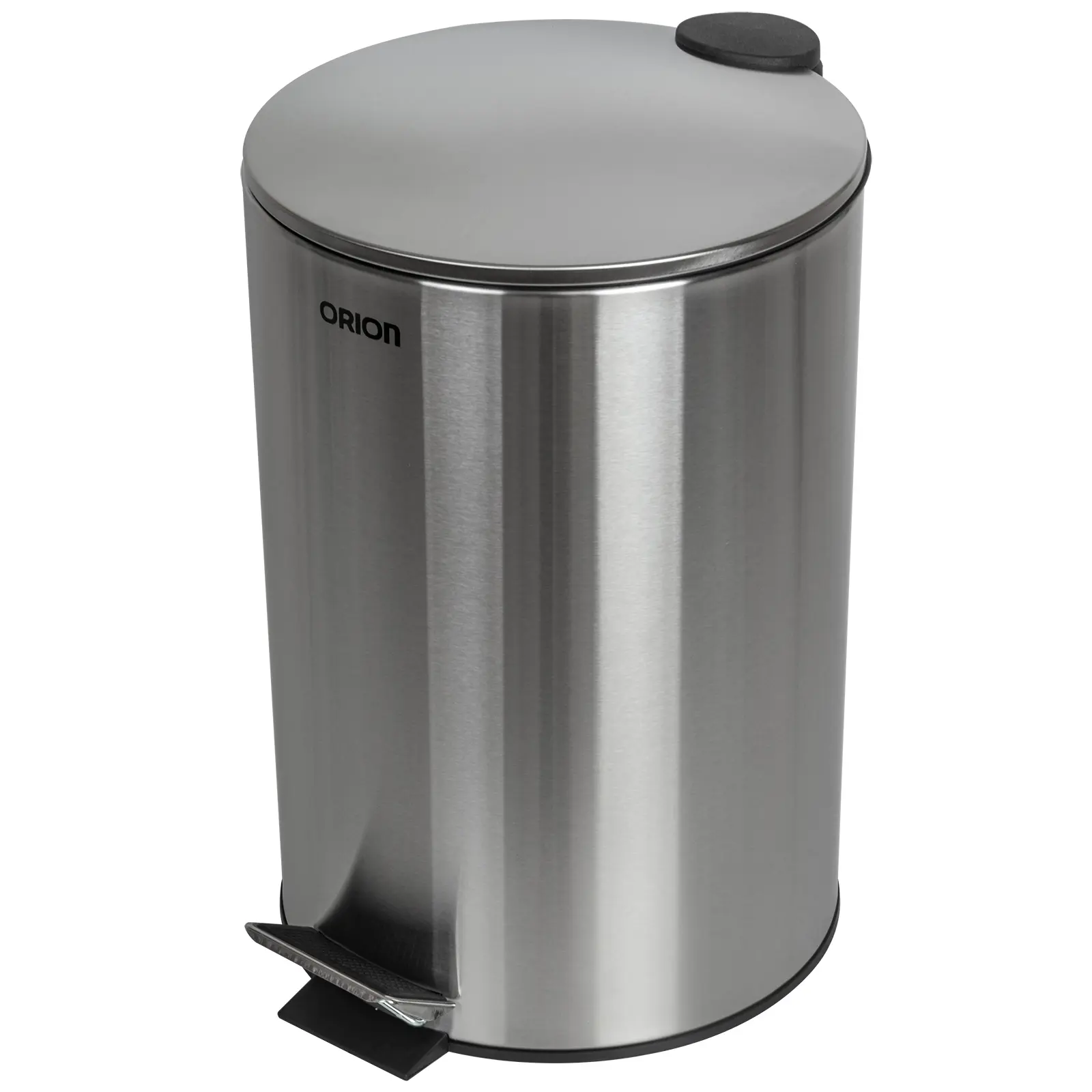 Изображение товара Мусорный контейнер с педалью 20 л Orion металлический цвет хром