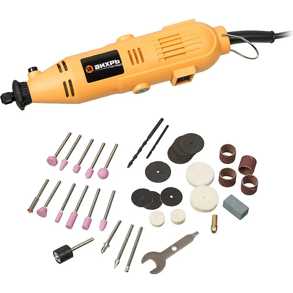 Изображение товара Гравер электрик сетевой Вихрь Г-150, 150 Вт, регулировка скорости, пластиковый кейс