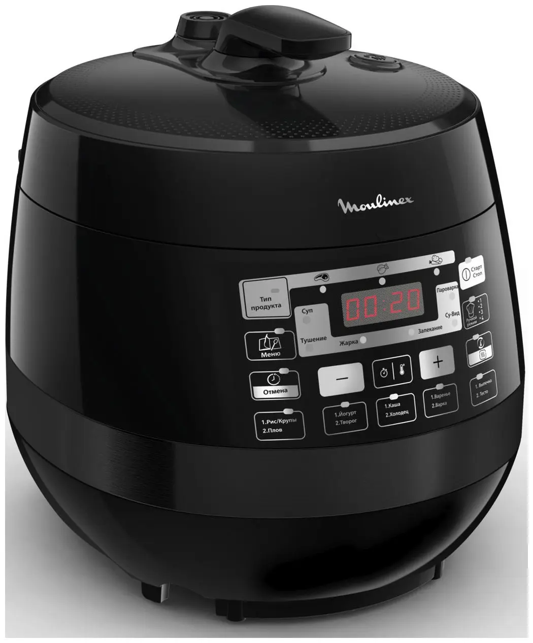 Изображение товара Мультиварка Moulinex Ce430832 quickchef 5 л 33 программ цвет черный