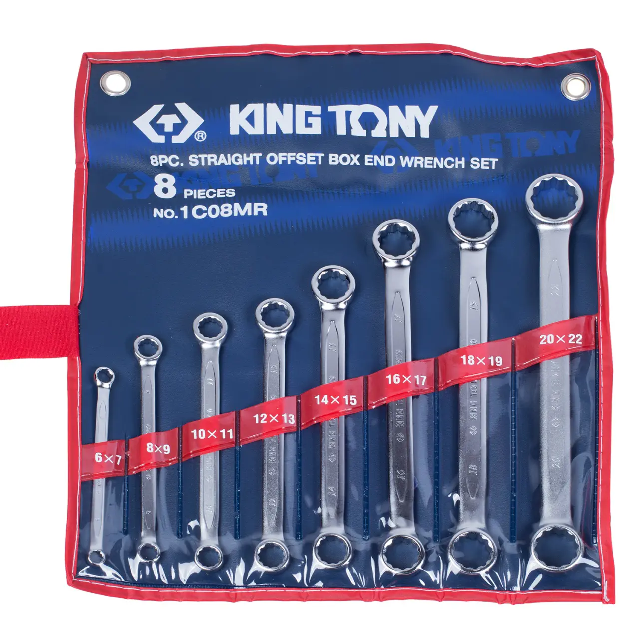 Изображение товара Набор накидных ключей двенадцатигранных King Tony 6-22 мм, 8 шт