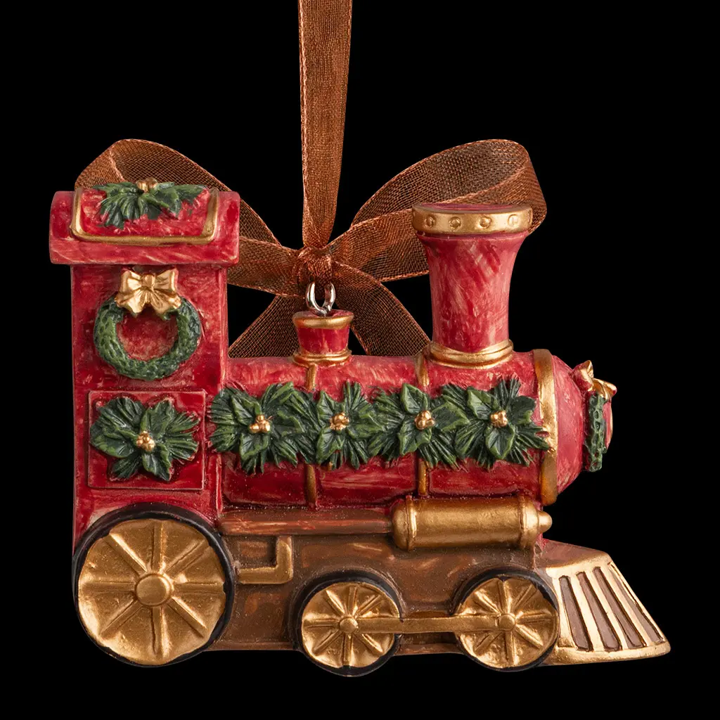 Изображение товара Елочная игрушка Erichkrause Паровозик 5.5 см x 1 см красный