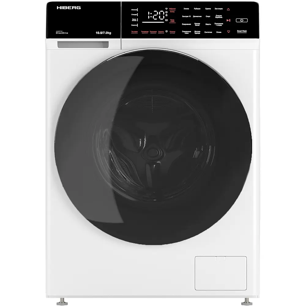 Изображение товара Стиральная машина с сушкой Hiberg I-ddq9 10.5 кг белая