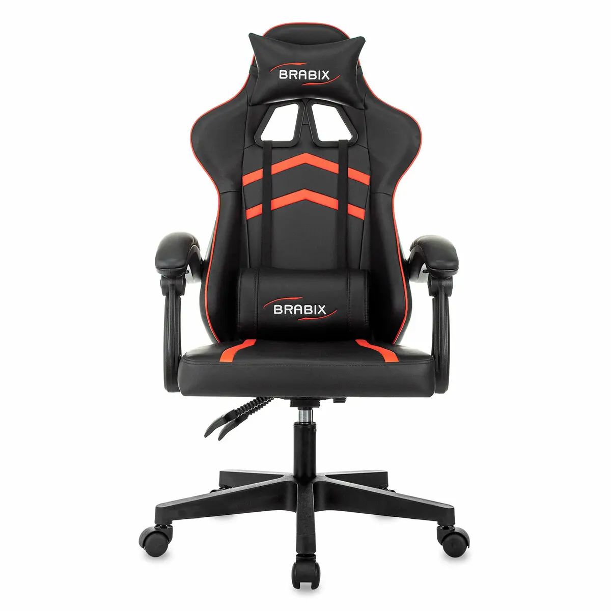 Изображение товара Офисное кресло Brabix Shooter GM-123 49.5x50.5x49 см эко кожа цвет черный/красный