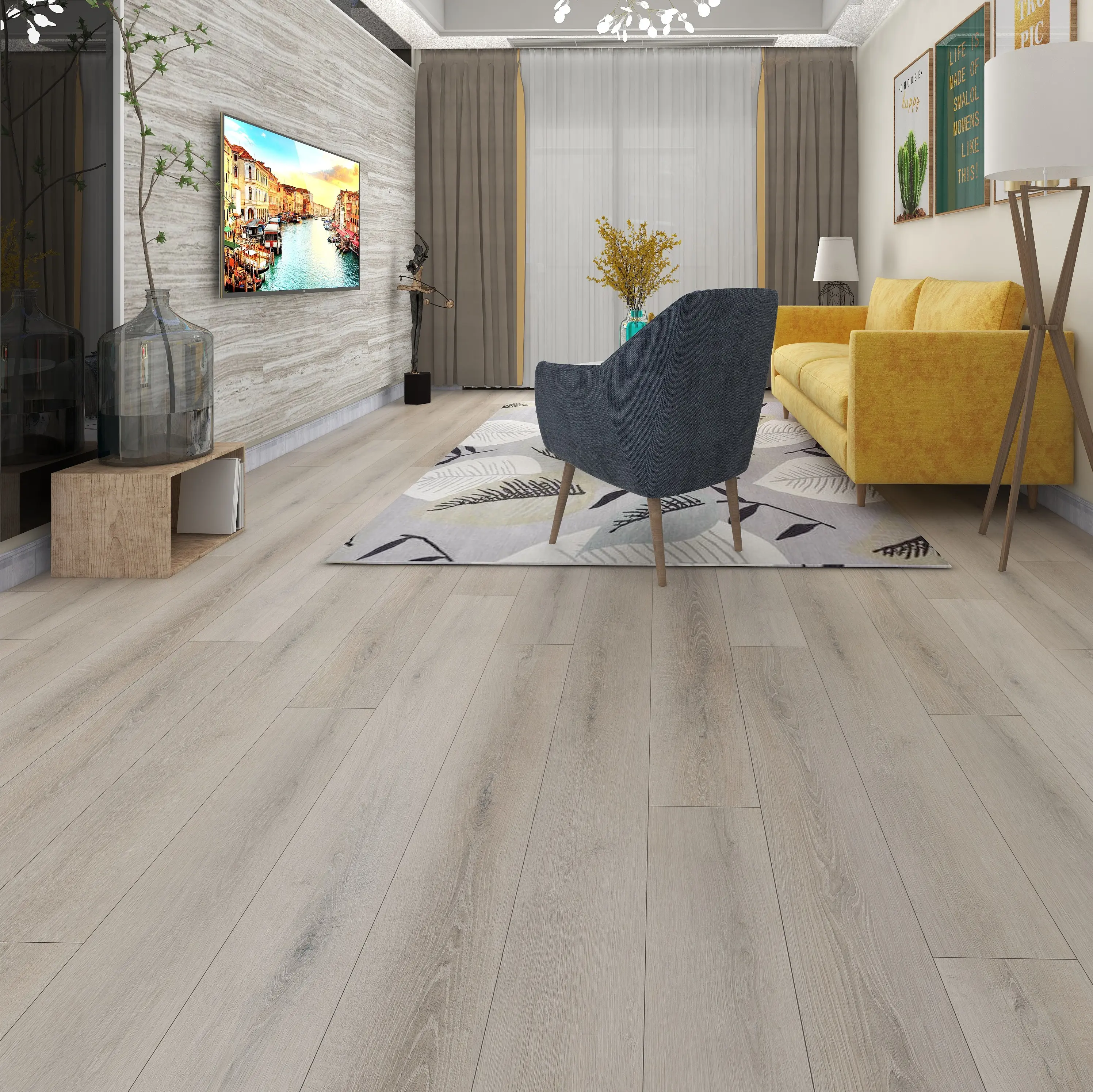 Изображение товара SPC плитка Floorwood Unit Дуб Фолибер 4 мм влагостойкая с системой замка