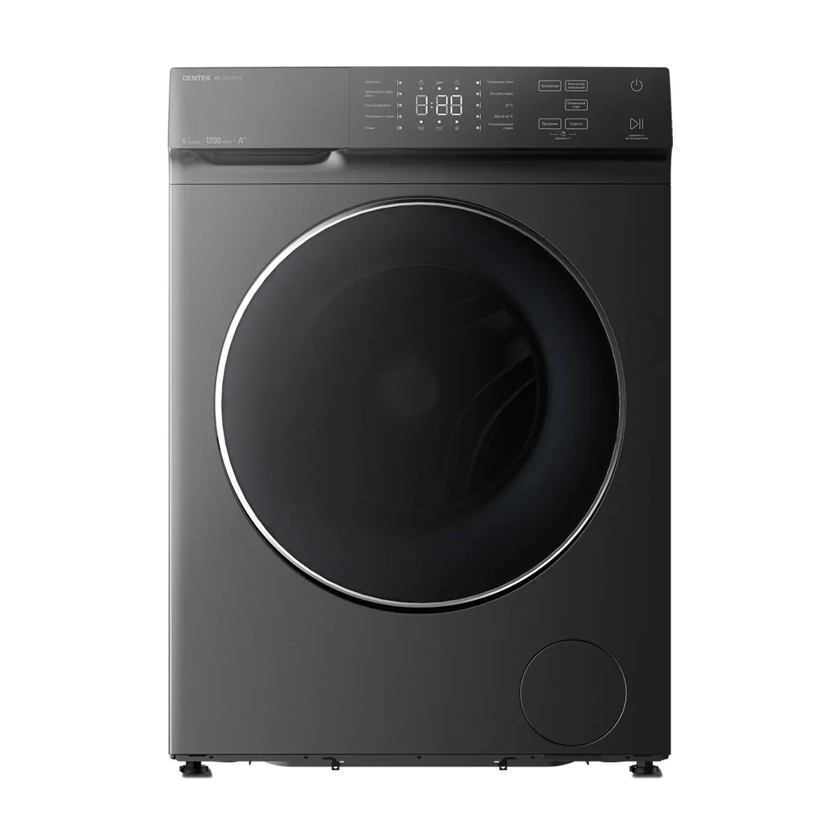 Изображение товара Стиральная машина Centek Ct-1971 60x85x42 см 6 кг цвет серый