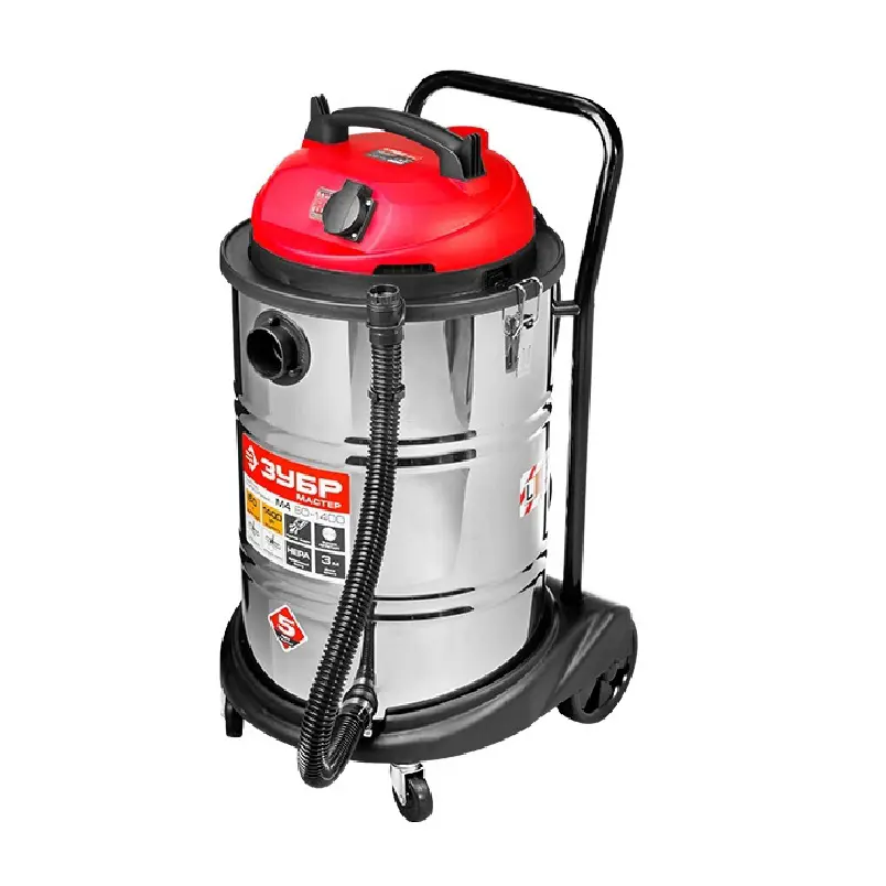 Изображение товара Строительный пылесос ЗУБР ПУ-60-1400 М4 мощностью 1400 Вт