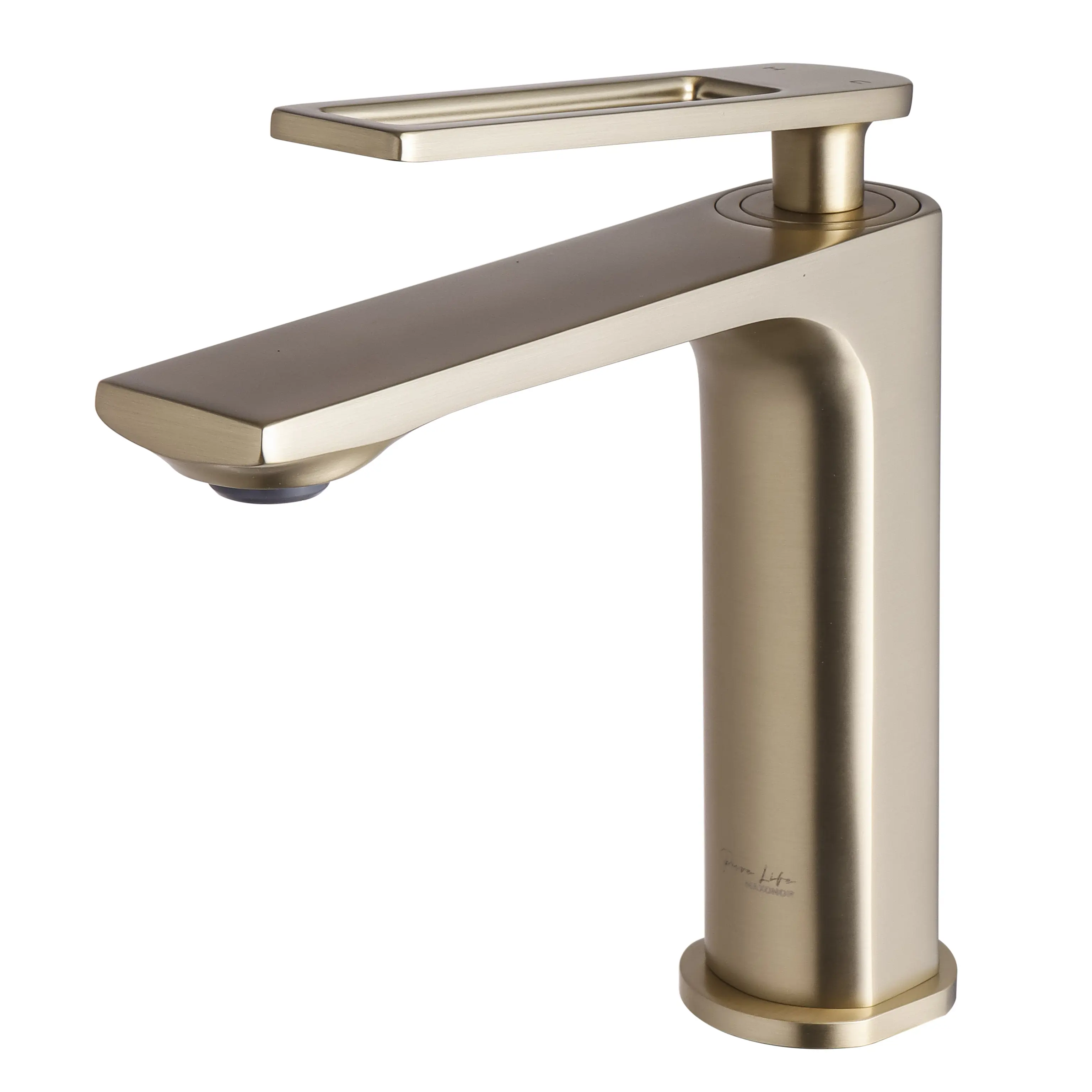 Изображение товара Смеситель для раковины Maxonor pure life Pl 1096-6 PL1096-6 однорычажный цвет золото