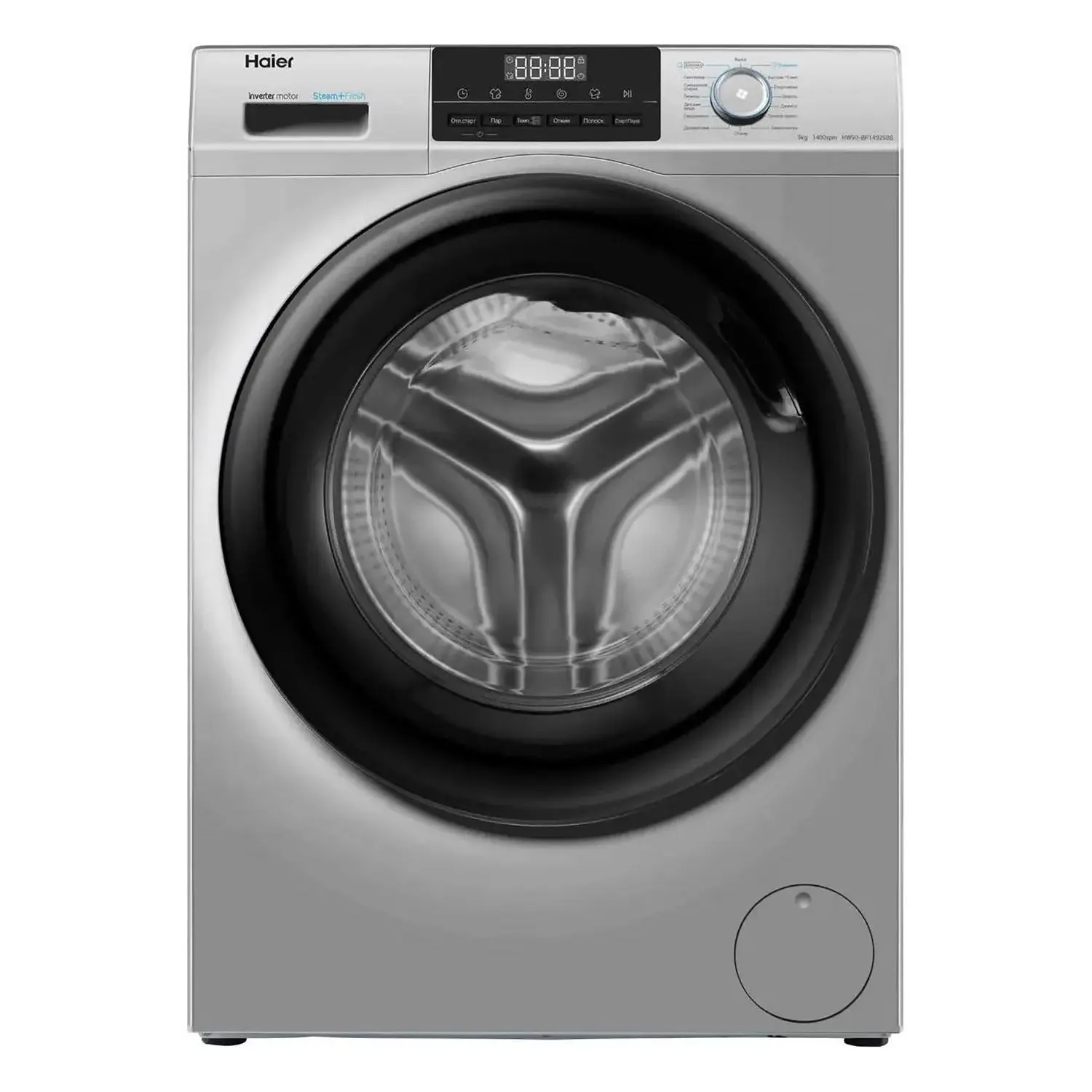 Изображение товара Стиральная машина Haier Hw90-bp14929bs 60x85x49 см 9 кг цвет серебристый