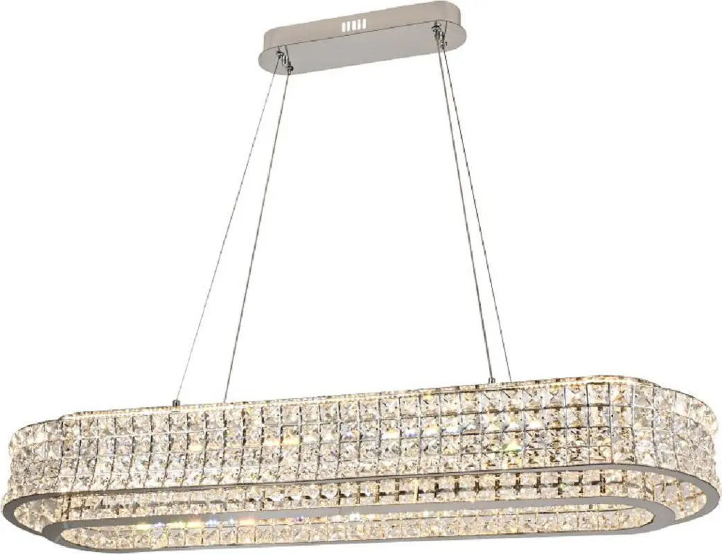 Изображение товара Светильник подвесной светодиодный Stilfort 4024-09-12PL Karnelli с пультом управления 26 м² регулируемый белый свет цвет хром