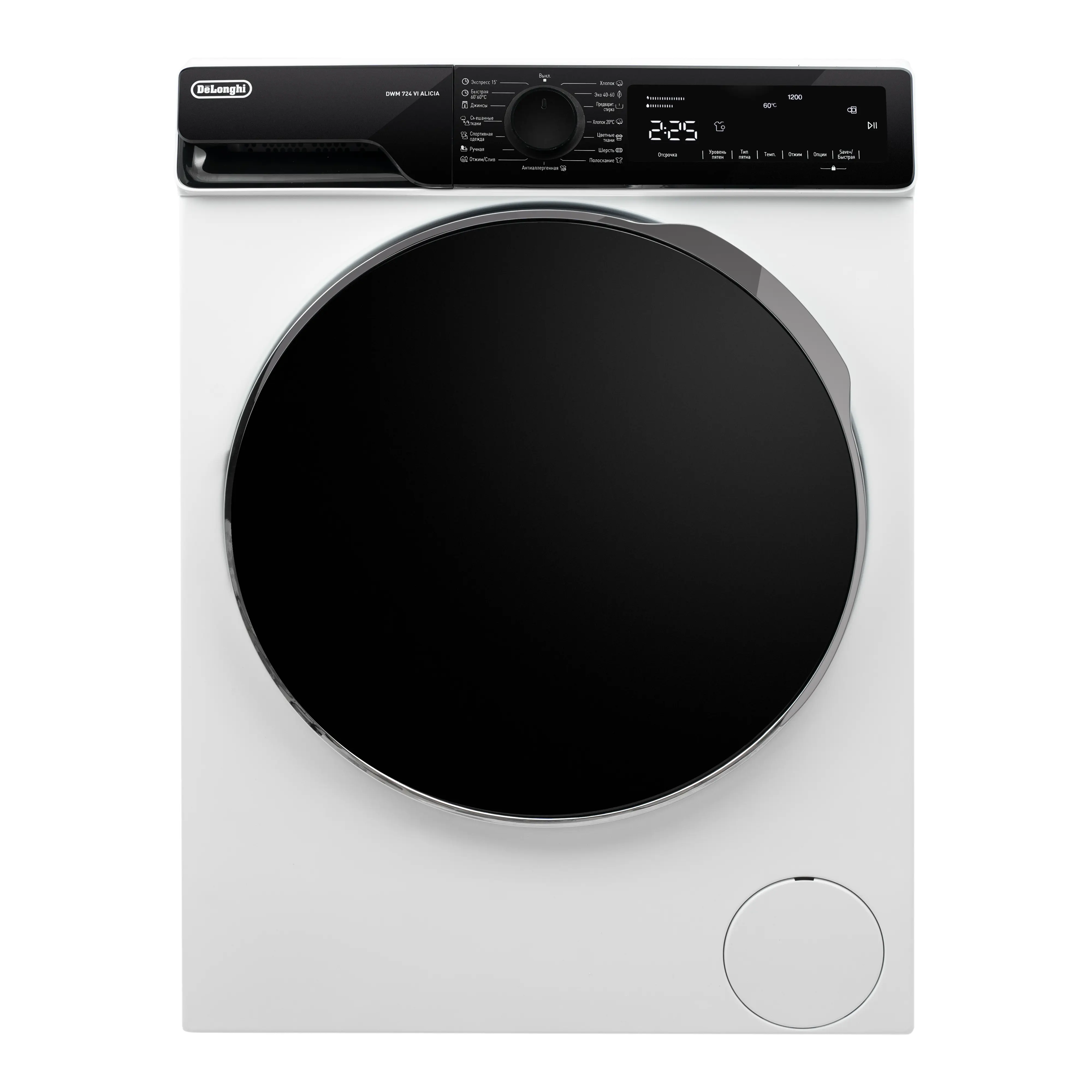 Изображение товара Стиральная машина DeLonghi DWM 724 VI Alicia 7 кг 15 программ черный