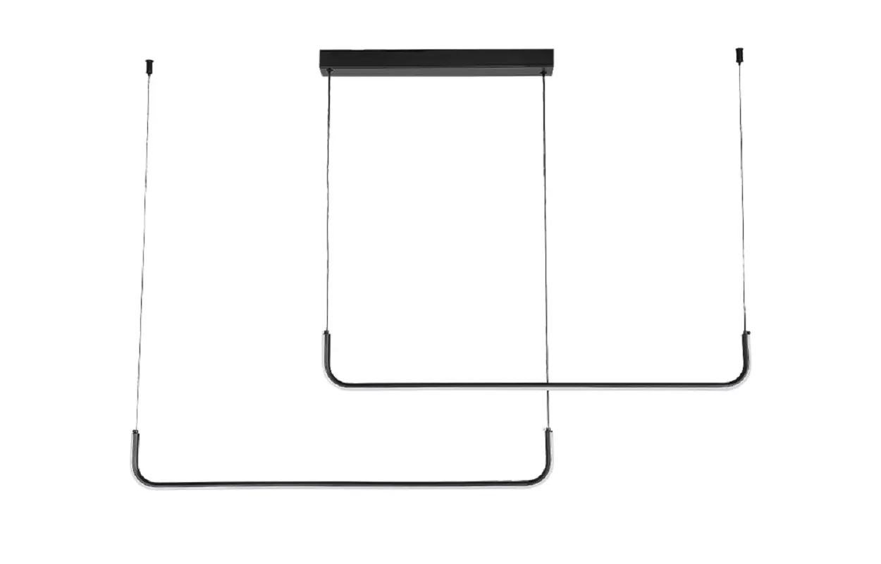 Изображение товара Люстра подвесная светодиодная Crystal Lux Suave с пультом управления 10 м² регулируемый белый свет цвет черный