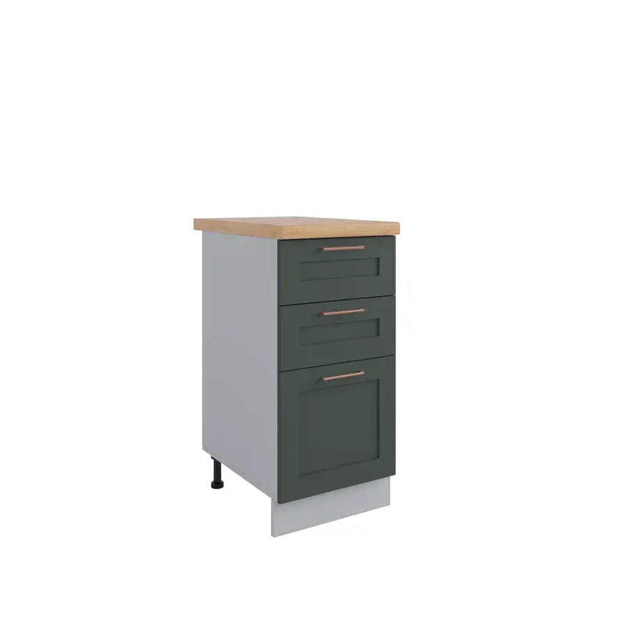 Изображение товара Кухонный гарнитур Дсв мебель Олива нова 30000000283 40x81.6x60 см ЛДСП цвет зеленый, оливковый