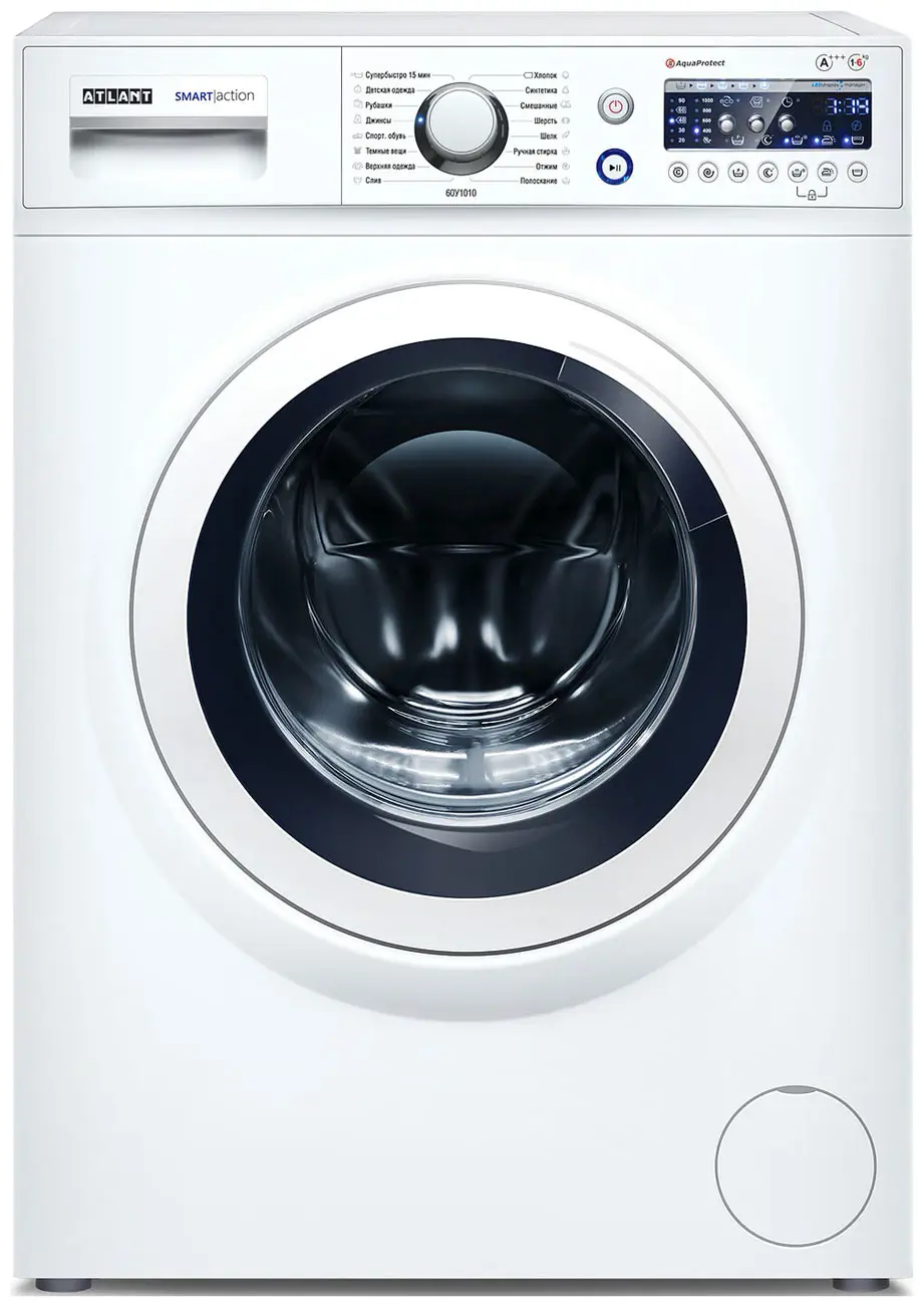 Изображение товара Стиральная машина Atlant Сма-60 у 1010-00 59.6x84.6x40.7 см 6 кг цвет белый