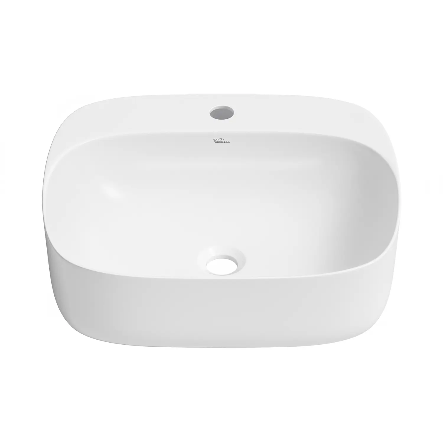 Изображение товара Раковина накладная для ванной Wellsee Ideal 326902000 50 см цвет глянцевый белый