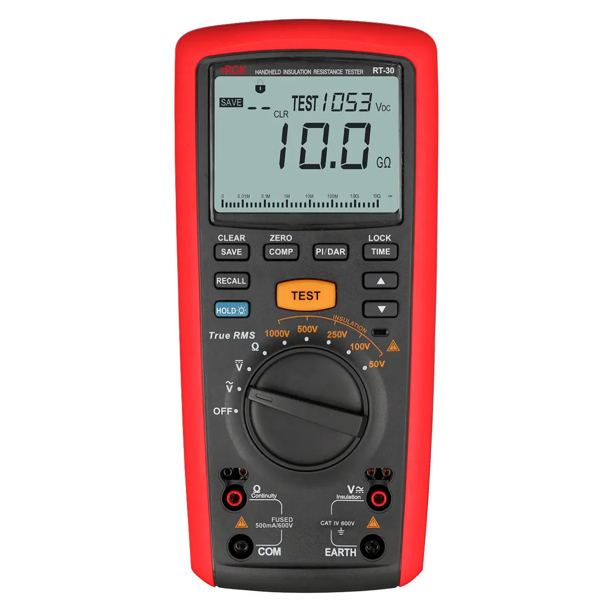 Изображение товара Цифровой мегаомметр RGK RT-30 для измерения изоляционного сопротивления