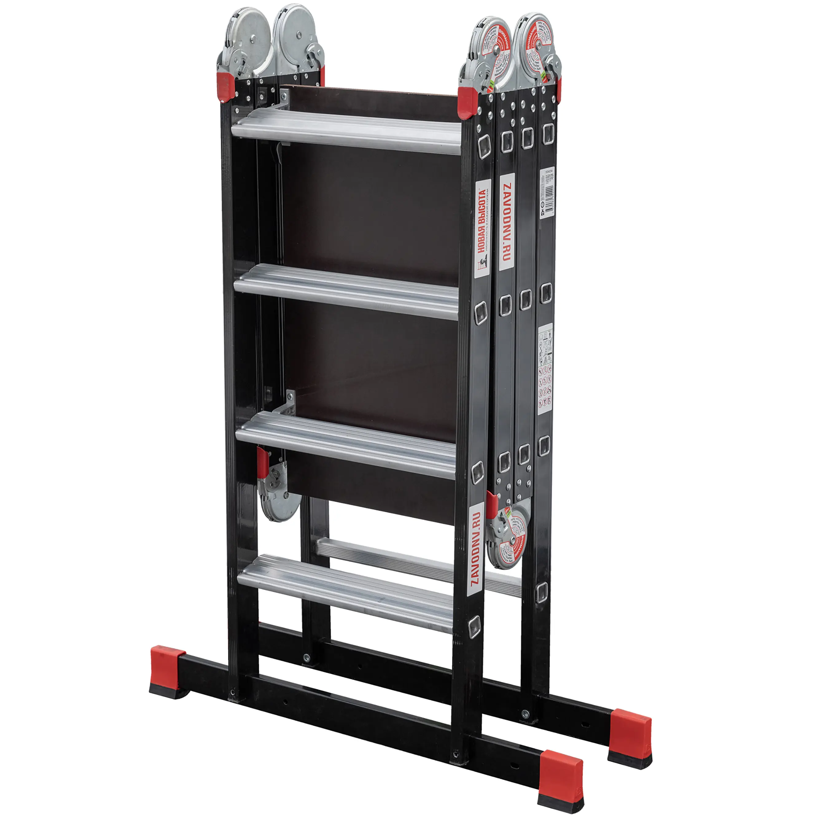 Изображение товара Лестница-трансформер ал. Новая Высота NV 3334 4-секционная по 3 и 4 ступени