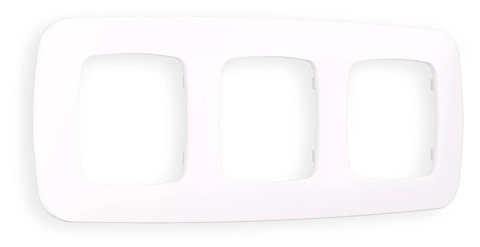 Изображение товара Рамка для розеток и выключателей Ambrella Volt Omega Ecta OF140203 3 поста жемчуг