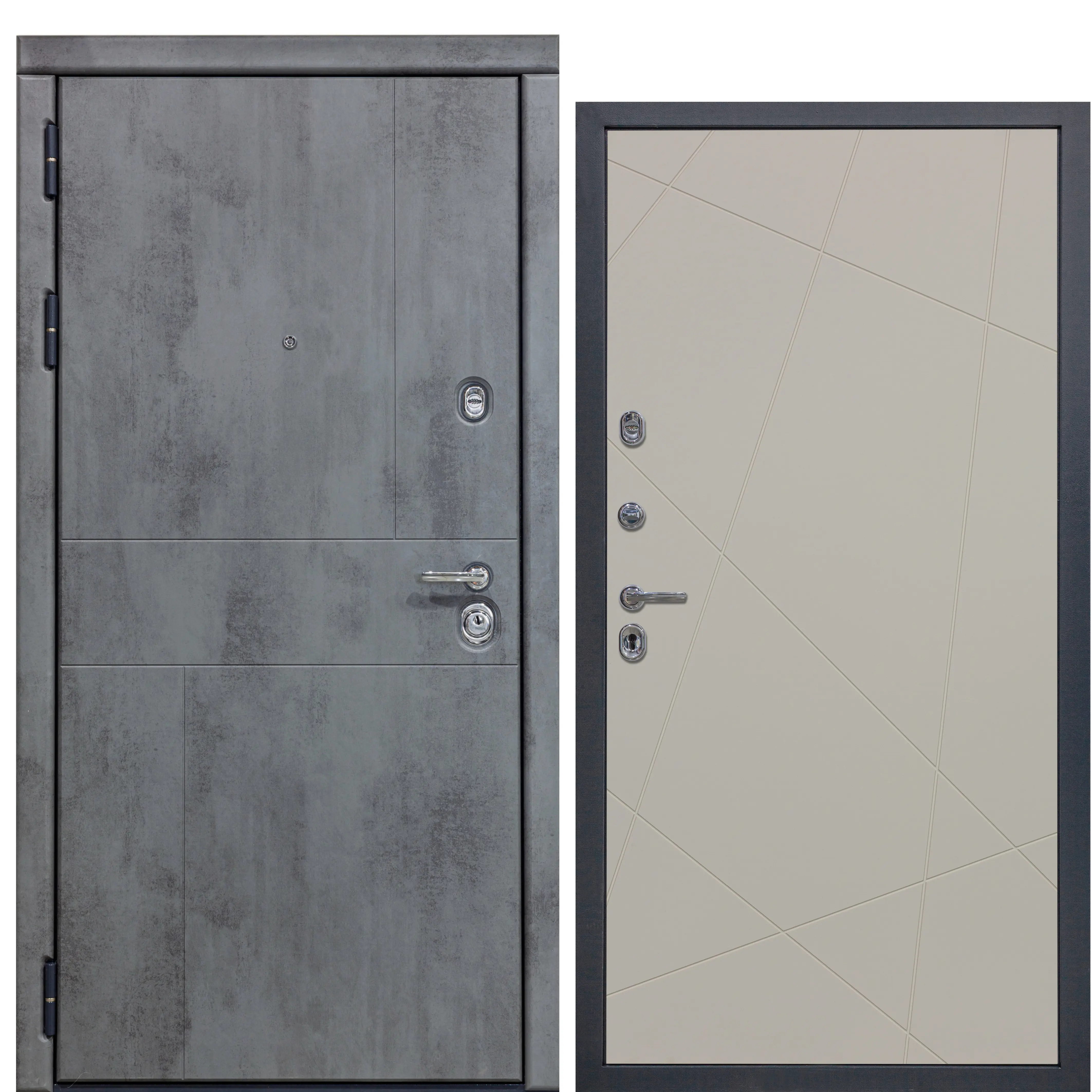 Изображение товара Входная дверь Diva 48 с левым открыванием и цветом софт шампань