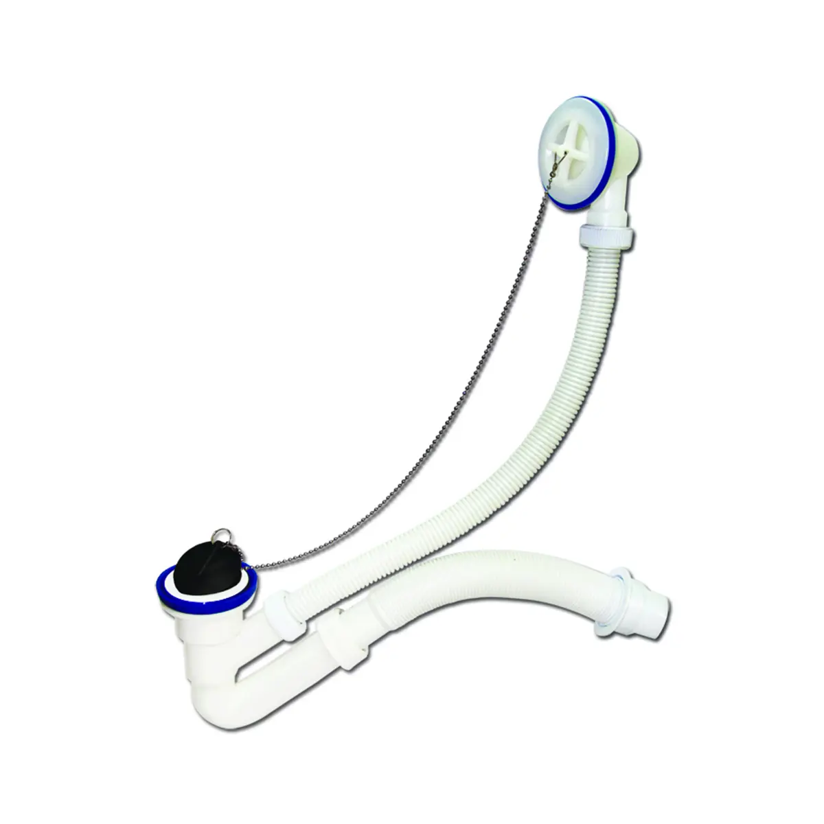 Изображение товара Сифон для ванны Virplast D40 мм белый 17560