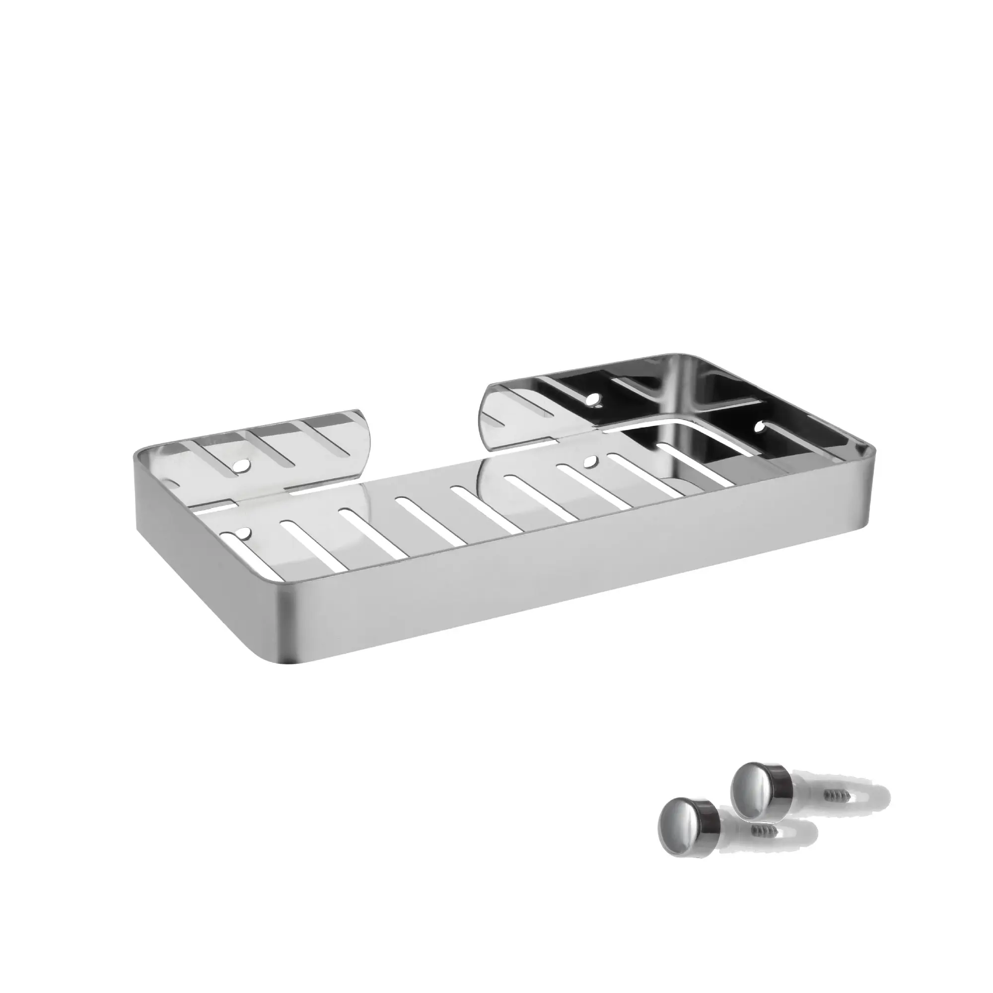 Изображение товара Полка прямоугольная для ванной комнаты Fixsen хром нержавеющая сталь