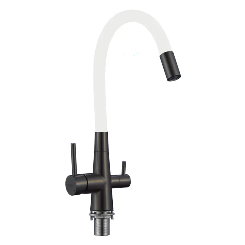 Изображение товара Смеситель для кухни Fmark FS1062-H02-LM гибкий излив 19 см цвет черный