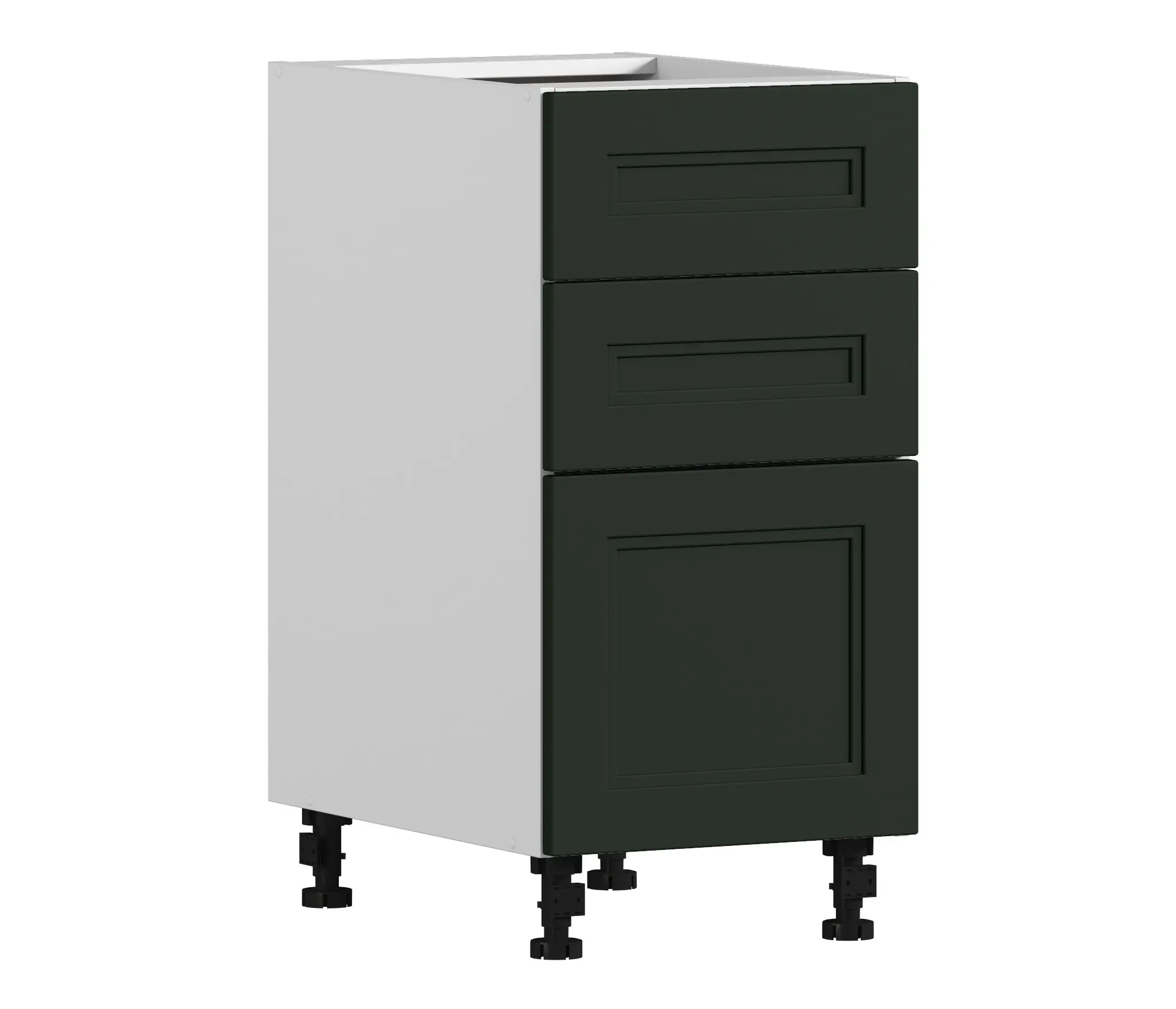 Изображение товара Напольный шкаф Регина Столплит с ящиками 40x82x56 см МДФ цвет зеленый