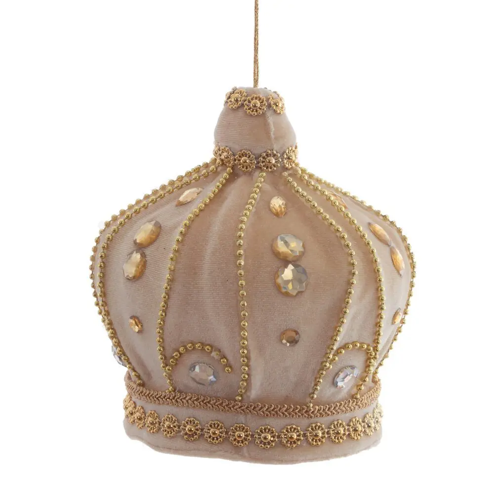 Изображение товара Елочная игрушка 806869 15 см x 12 см бежевый