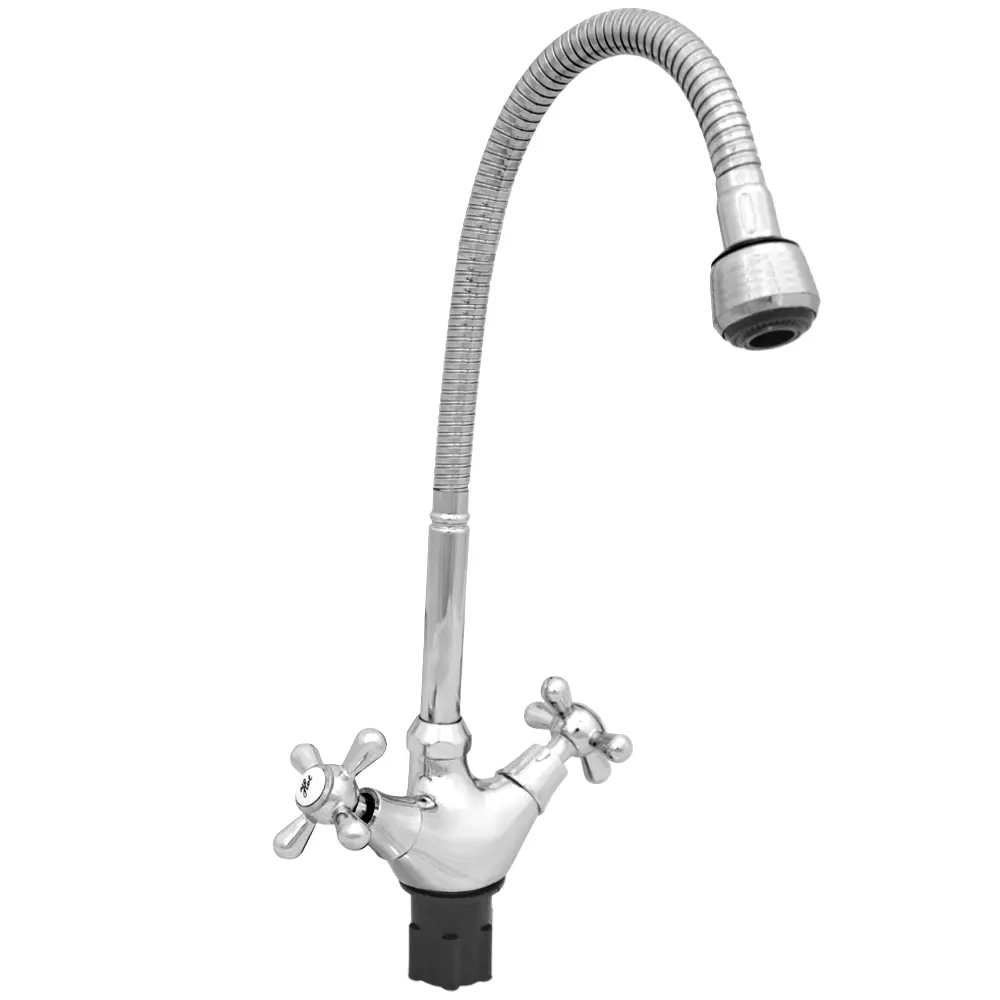 Изображение товара Смеситель для кухни Roegen RP024D гибкий излив 22 см цвет хром