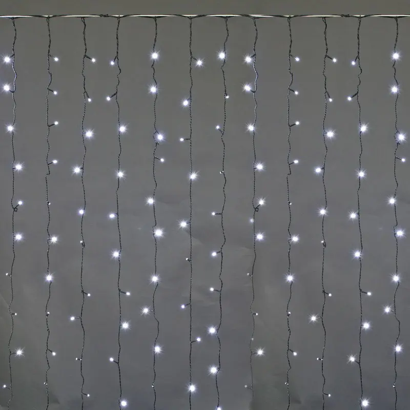 Изображение товара Электрогирлянда универсальная Sneha a-943 wt занавес 20x20 м 300 ламп 1 режим работы