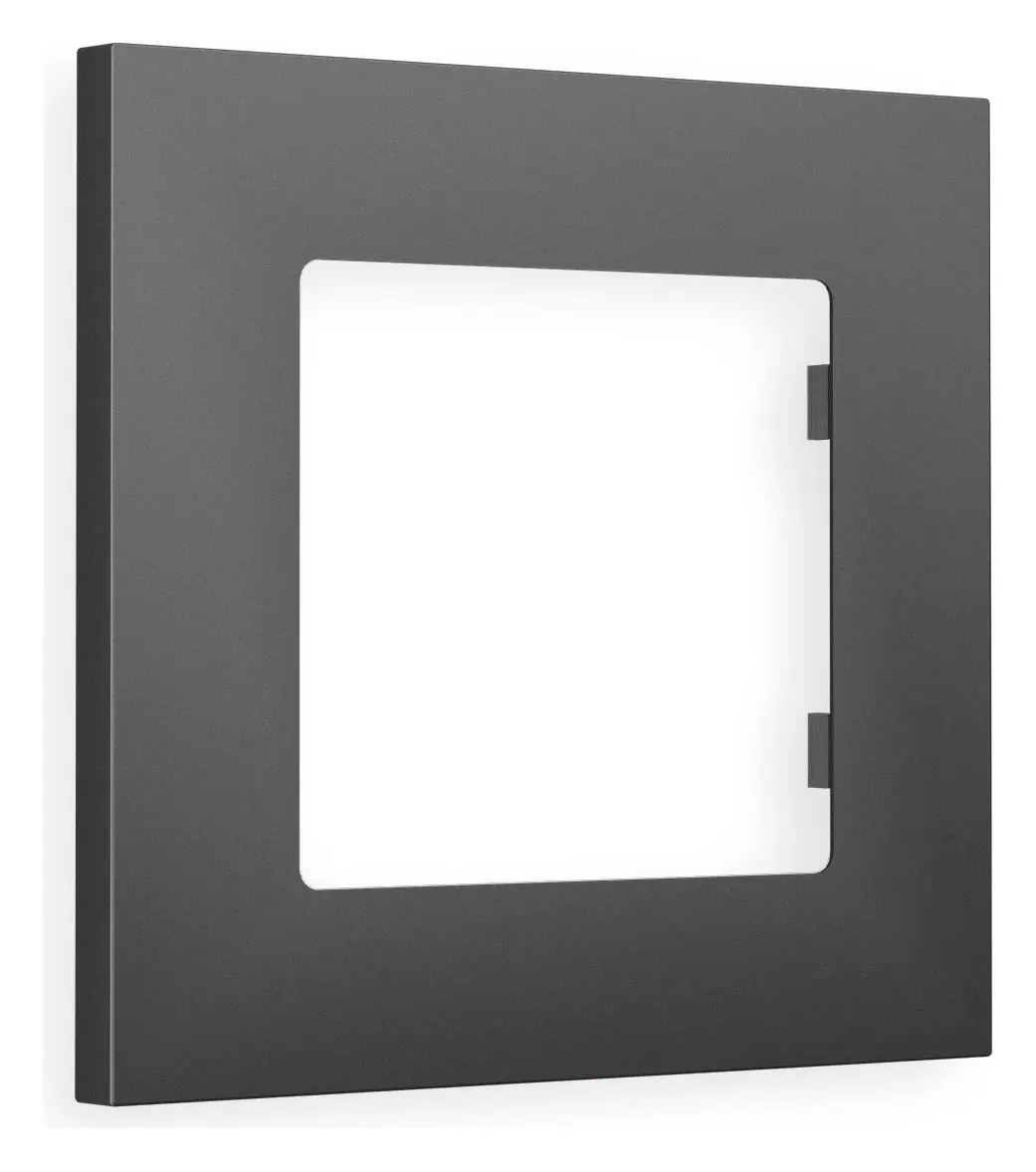 Изображение товара Рамка для розеток и выключателей Ambrella volt Alfa Qubi AF250651 1 пост антрацит серый
