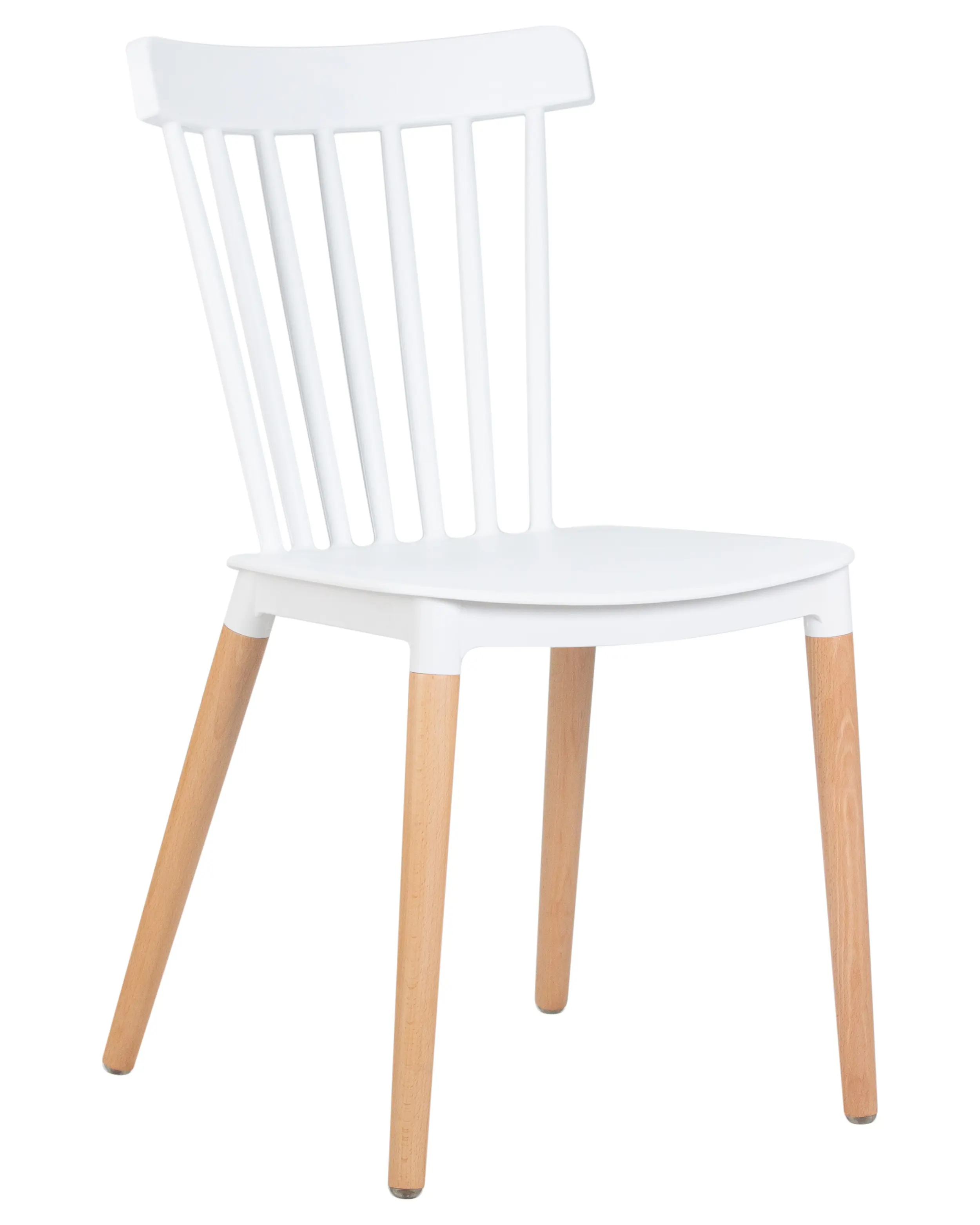 Изображение товара Кухонный стул Dobrin Theo LMZL 46x46x50 см пластик цвет белый