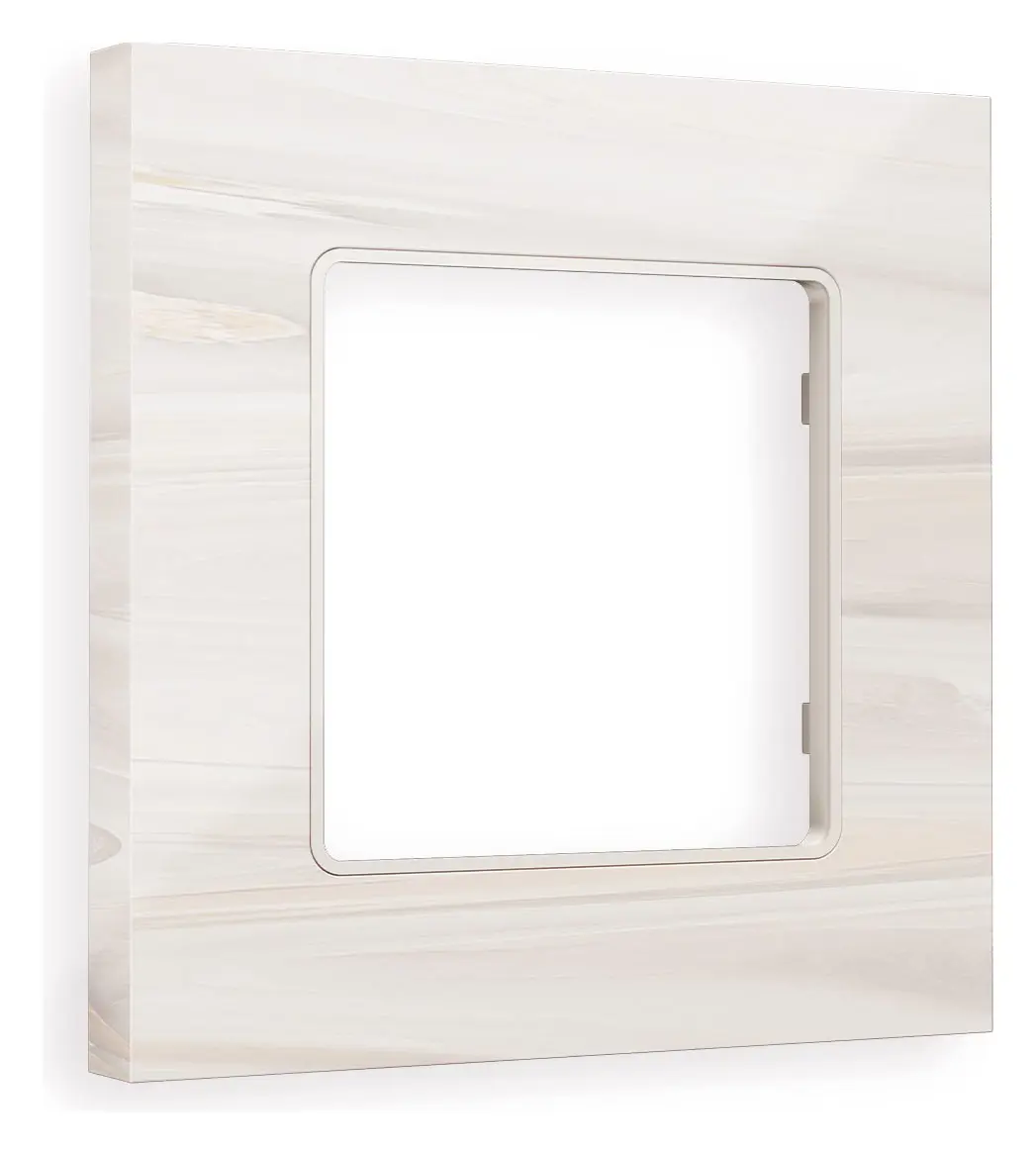 Изображение товара Рамка для розеток и выключателей Ambrella volt Alfa Grand AF930301 бежевый мрамор