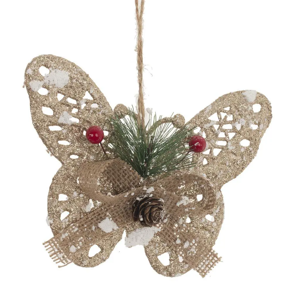 Изображение товара Елочная игрушка 754299 12 см x 0.5 см жёлтый/золотой