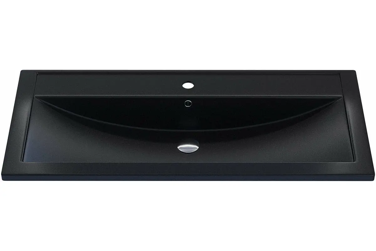 Изображение товара Раковина мебельная для ванной Uperwood Foster Quartz 100 см черная матовая космос
