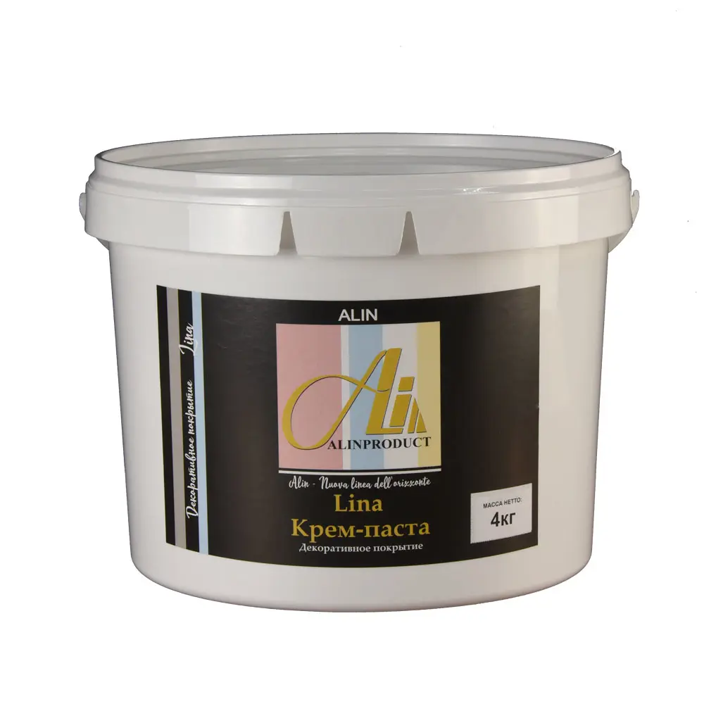 Изображение товара Штукатурка декоративная Alin 00069 рельефный цвет белый 4 кг