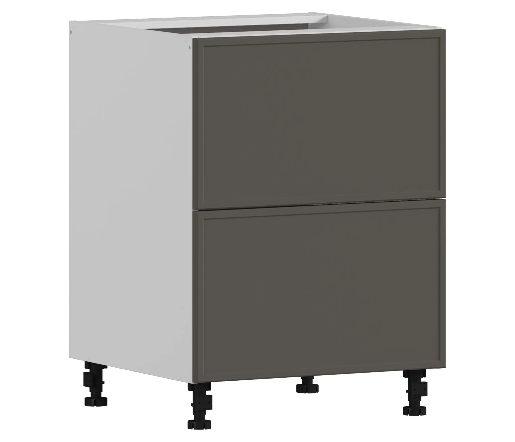 Изображение товара Модуль Столплит Регина квадро 3450600600101 60x82x56 см ЛДСП цвет белый/МДФ квадро базальт