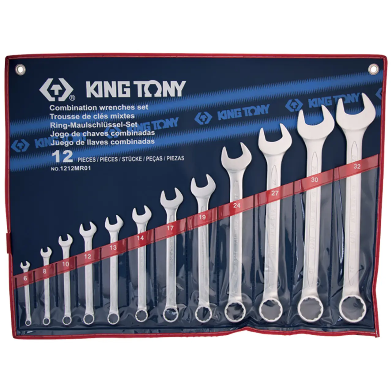 Изображение товара Набор комбинированных ключей King Tony 1212MR01 12 шт, Тайвань