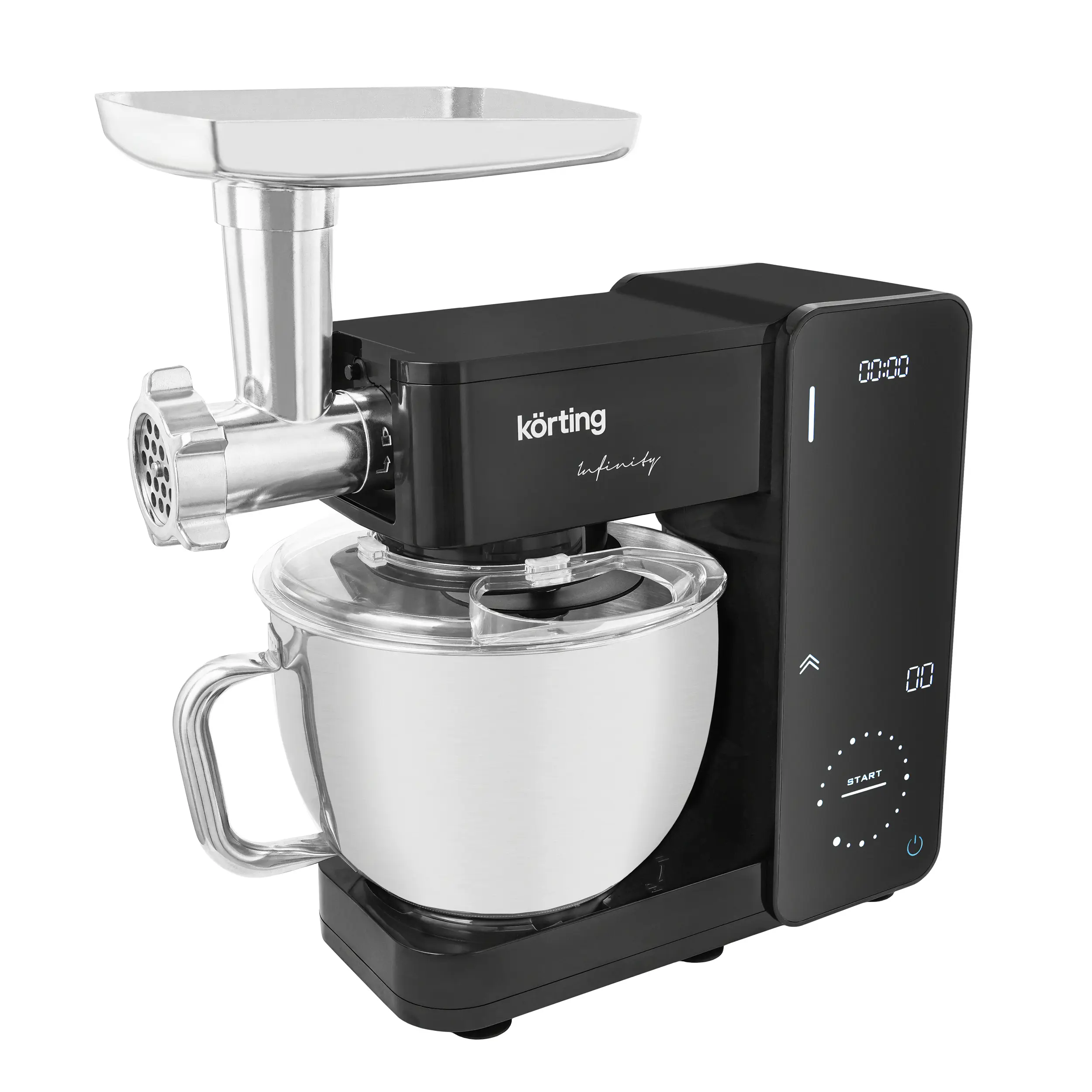 Изображение товара Кухонный комбайн Korting Kkm 0101 M Infinity 18 скоростей 1500 Вт цвет черный